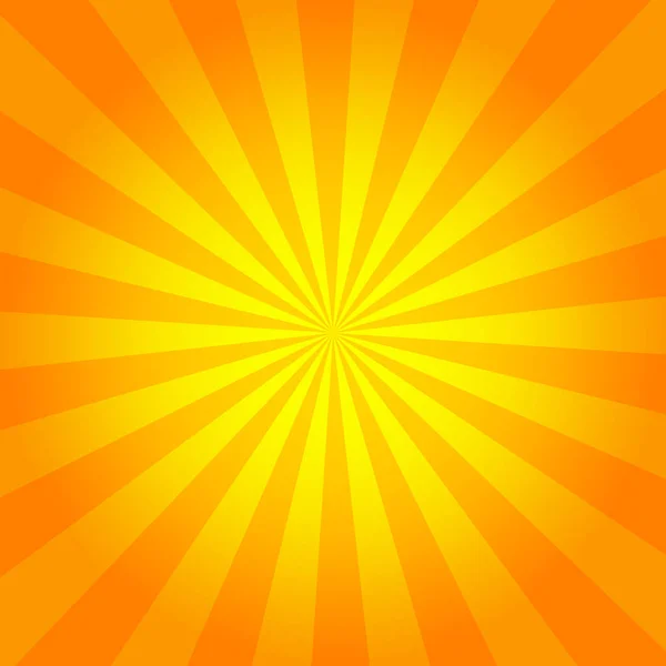 Summer Background Orange Yellow Rays Summer Sun Hot Swirl Space — Stock Vector