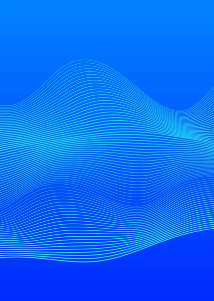 Blaue Farbe Linearer Hintergrund Designelemente Welle Vieler Grauer Linien Schutzschicht — Stockvektor