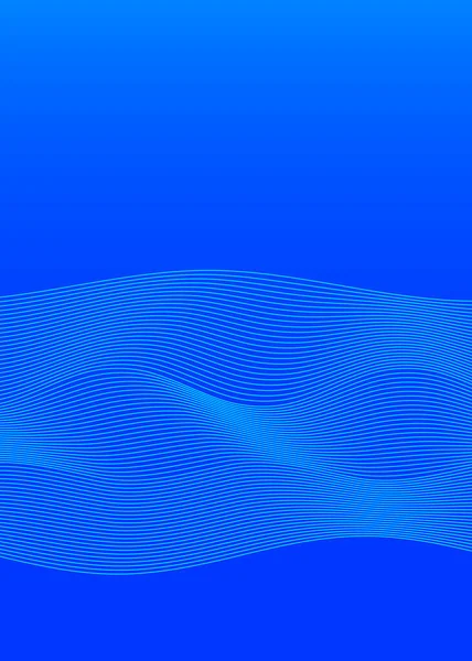 Μπλε Χρώμα Γραμμικό Φόντο Στοιχεία Σχεδιασμού Κύμα Πολλών Γκρίζων Γραμμών — Διανυσματικό Αρχείο