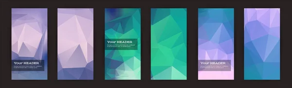 Design Elements Presentation Template Set Vertical Banners Colors Background Backdrop — Stock Vector
