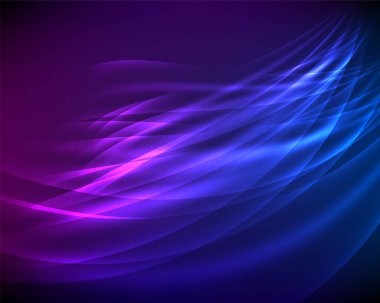 Çok amaçlı sunum için şablonlar. Kolay düzenlenebilir EPS10 düzeni. Tasarım broşürü, mor mavi arka plan etkinlik broşürü, iş kartı, web sitesi elementi üzerinde bulanık etki.