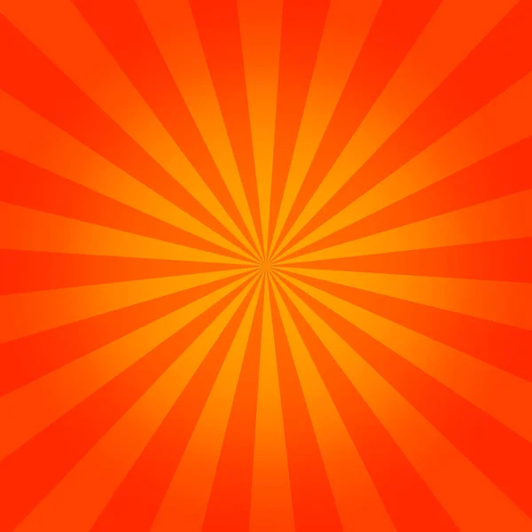 Zomer Achtergrond Met Oranje Gele Stralen Zomer Zon Warme Werveling — Stockvector
