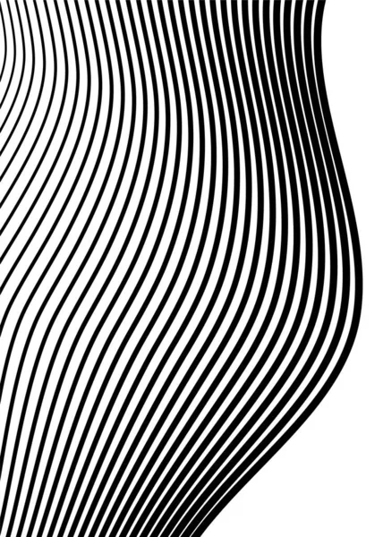 Элементы Дизайна Изгиб Многих Полос Абстрактный Круглый Элемент Логотипа Белом — стоковый вектор