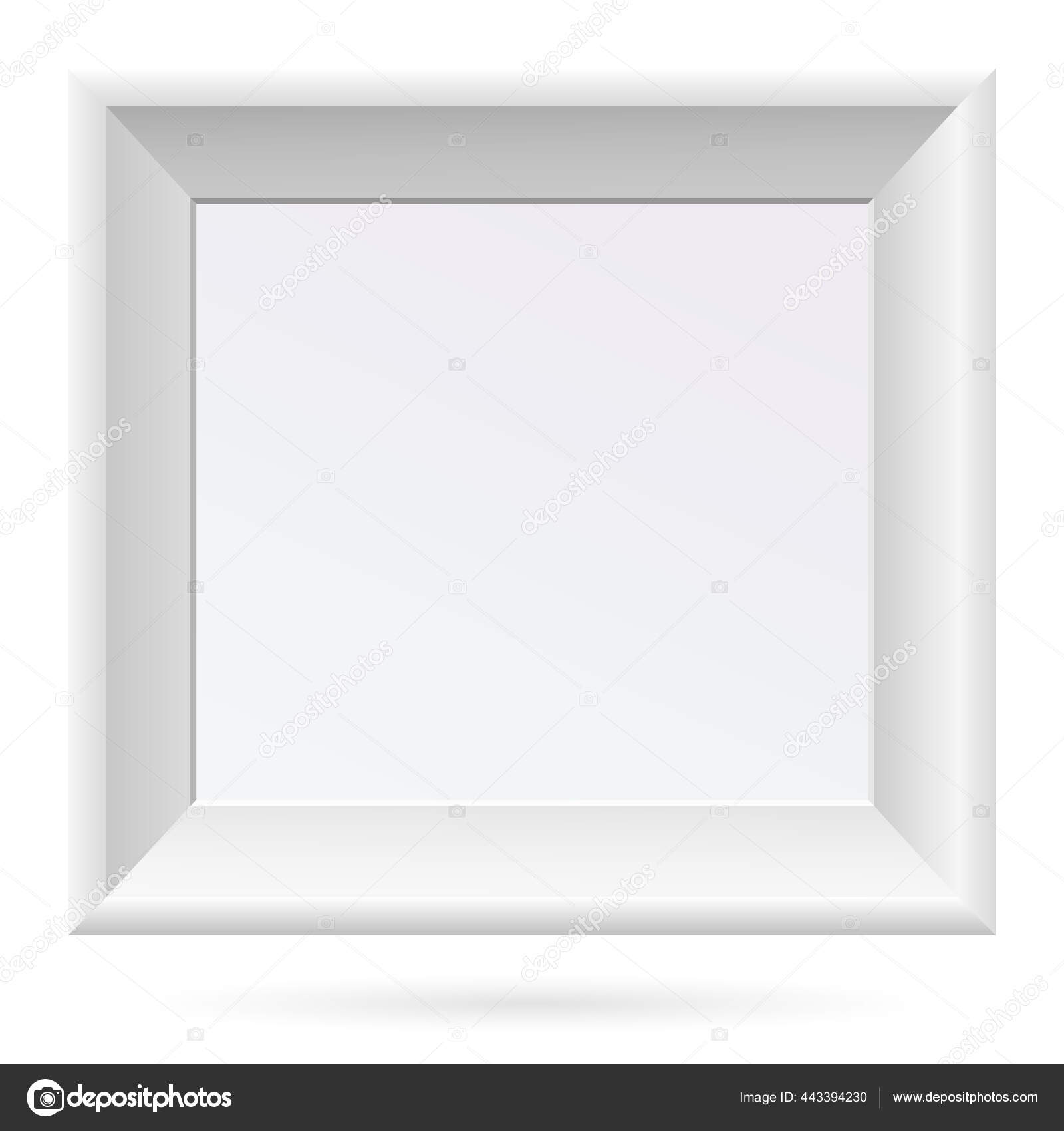 Picture Frame Stand On White Background. Stock Photo, Picture and