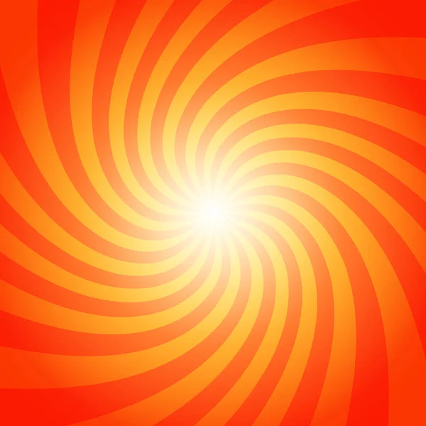 Summer Background Orange Yellow Rays Summer Sun Hot Swirl Space — Stock Vector