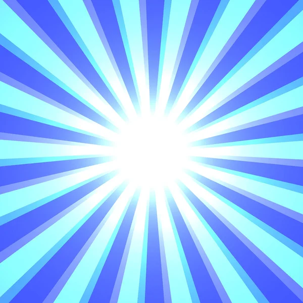 Sfondo Astratto Brillante Prospettiva Bagliore Con Illuminazione Linee Torsione Blu — Vettoriale Stock