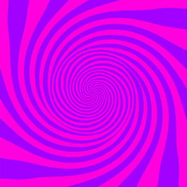 Fondo Espiral Abstracto Brillante Perspectiva Resplandor Con Líneas Giro Rosadas — Vector de stock