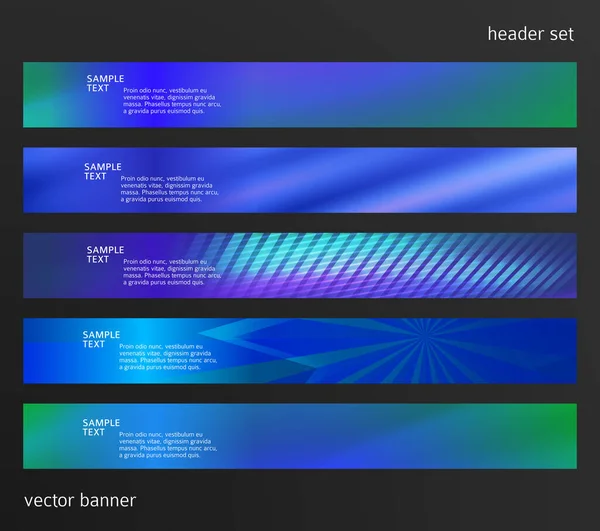 Set Elemente Design Șablon Prezentare Afaceri Vector Ilustrare Orizontală Web — Vector de stoc