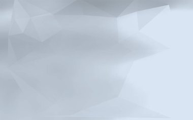 Tasarım elemanları İş şablonları sunumu. Broşür için kolay düzenlenebilir vektör illüstrasyonu EPS 10 düzeni, monohrome üçgen 3d beyaz gradyan gri arkaplan üzerinde kristal kafes etkisi