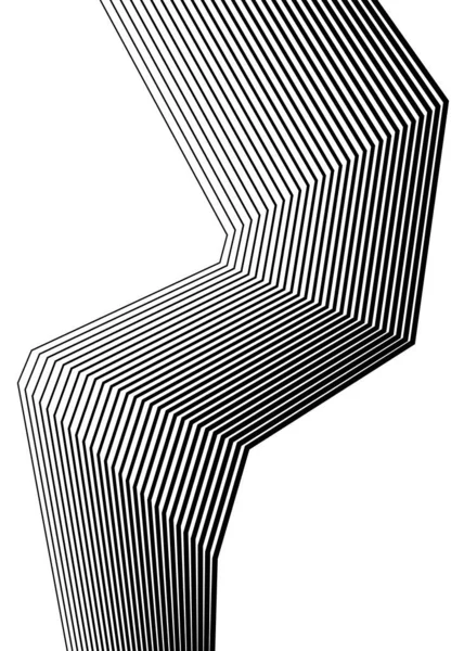 Белый Черный Цвет Линейный Фон Элементы Дизайна Полигональные Линии Защитный — стоковый вектор