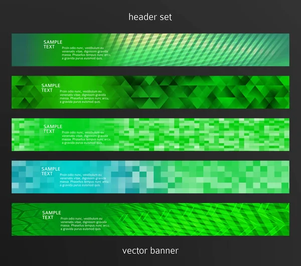 Ange Design Element Affärspresentationsmall Vektor Illustration Horisontella Web Banners Bakgrund — Stock vektor