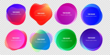 Soyut bulanık şekiller renk değişimini etkiler yumuşak geçiş, arkaplan sunumu tema ürünleri için doku, vektör illüstrasyon eps10