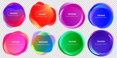 Soyut bulanık şekiller renk değişimini etkiler yumuşak geçiş, arkaplan sunumu tema ürünleri için doku, vektör illüstrasyon eps10