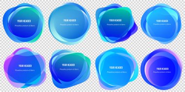 Soyut bulanık şekiller renk değişimini etkiler yumuşak geçiş, arkaplan sunumu tema ürünleri için doku, vektör illüstrasyon eps10