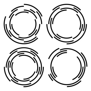 Tasarım ögeleri sembolü. Beyaz arkaplanda Düzenlenebilir Yarım Tonlu nokta çizgisi deseni. Vektör illüstrasyonu rastgele noktalı 10 kare ekliyor. Yarım ton çizgi dokusu kullanarak kenarlık simgesini yuvarla