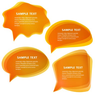 Koyu renkli tasarım öğesi, beyaz arkaplanda izole edilmiş haberleşme baloncuklarının parlak ışık gradyanı. Eps 10 'un vektör soyut çizimi. Tema gecesi partisi, Cadılar Bayramı, fitness daveti