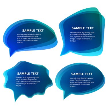 Koyu renkli tasarım öğesi, beyaz arkaplanda izole edilmiş haberleşme baloncuklarının parlak ışık gradyanı. Eps 10 'un vektör soyut çizimi. Tema gecesi partisi, Cadılar Bayramı, fitness daveti