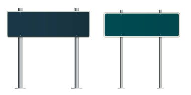 Reklam panosu afişi izole edilmiş temiz bir arka planda duruyor. Tasarımcılar için boş büyük tahta şehir şablonu tasarla. Vektör illüstrasyon EPS 10. Reklam tanıtımı sunumu