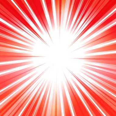 Reklam broşürü tasarım elemanlarını ayarla. Mavi arka plan, merkezden gelen parlak ışık ışınları ile zarif bir grafik güneş çiçeği. Şablon broşürü, yerleşim broşürü, haber bülteni için vektör illüstrasyonu EPS10