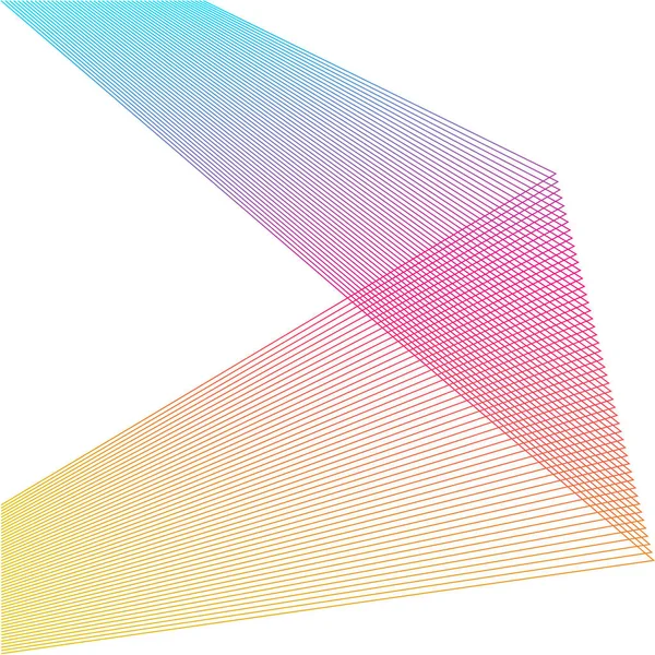 Tasarım elemanları. Virajlı keskin köşeler. Beyaz arka planda soyut dikey kırık çizgiler izole edildi. Yaratıcı grup sanatı. Vektör illüstrasyon EPS 10. Harman Aracı kullanılarak oluşturulan renk çizgileri