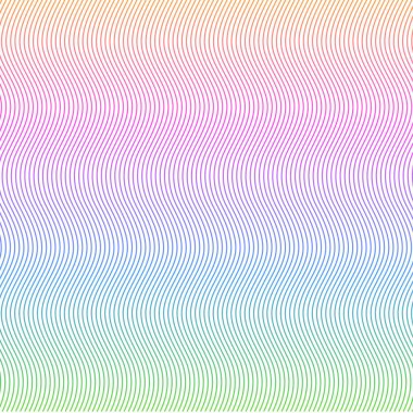 Yumuşak gökkuşağı rengi. Doğrusal arkaplan. Tasarım elemanları. Poligonal çizgiler. Guilloche. Banknotlar, diplomalar ve sertifikalar için koruyucu katman. Vektör illüstrasyonu EPS 10