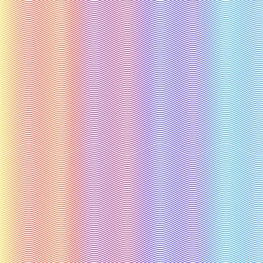 Yumuşak gökkuşağı rengi. Doğrusal arkaplan. Tasarım elemanları. Poligonal çizgiler. Guilloche. Banknotlar, diplomalar ve sertifikalar için koruyucu katman. Vektör illüstrasyonu EPS 10