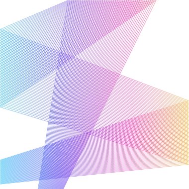 Tasarım elemanı kıvrımlı keskin köşeler birçok çizgi sallıyor. Beyaz arka planda soyut dikey kırık çizgiler izole edildi. Yaratıcı çizgi sanatı. Vektör illüstrasyon EPS 10. Harman Aracı kullanılarak oluşturulan renk çizgisi