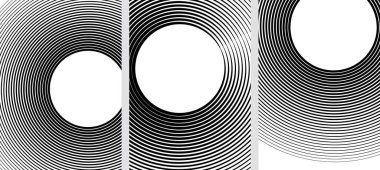 Beyaz Siyah renk. Doğrusal arka plan. Tasarım öğeleri. Birçok gri çizgiler dalgası. Koruyucu tabaka banknotlar, sertifika şablonu. Kalın Eps10 için ince dan farklı kalınlıklarda satırlık vektör vektör