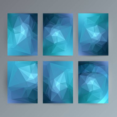 Modern üçgen geometrik güzel arka plan. Broşür düzeni için üçgenlerin EPS 10 gradyan çokgen çizimi ile Origami tarzında Geometrik arkaplan, sunum şablonu