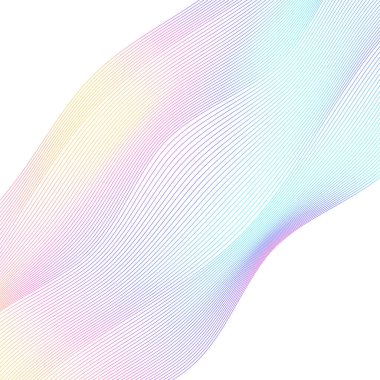 Yumuşak gökkuşağı rengi. Doğrusal arkaplan. Tasarım elemanları. Poligonal çizgiler. Guilloche. Banknotlar, diplomalar ve sertifikalar için koruyucu katman. Vektör illüstrasyonu EPS 10