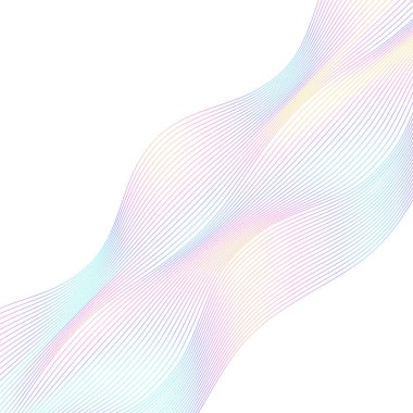 Yumuşak gökkuşağı rengi. Doğrusal arkaplan. Tasarım elemanları. Poligonal çizgiler. Guilloche. Banknotlar, diplomalar ve sertifikalar için koruyucu katman. Vektör illüstrasyonu EPS 10