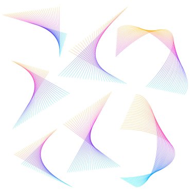 Yumuşak gökkuşağı rengi. Doğrusal arkaplan. Tasarım elemanları. Poligonal çizgiler. Guilloche. Banknotlar, diplomalar ve sertifikalar için koruyucu katman. Vektör illüstrasyonu EPS 10