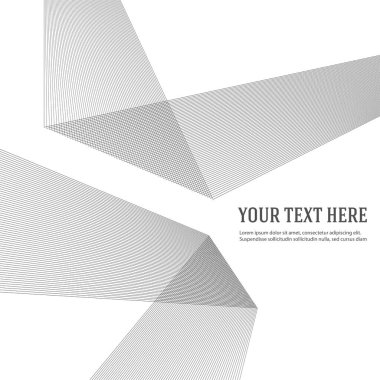 Tasarım elemanı kıvrımlı keskin köşeler birçok çizgi sallıyor. Beyaz arka planda soyut dikey kırık çizgiler izole edildi. Yaratıcı çizgi sanatı. Vektör illüstrasyon EPS 10. Harman Aracı kullanılarak oluşturulan renk çizgisi