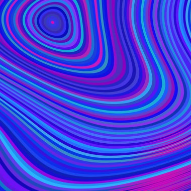 Renkli figür soyut eğri çizgili arka plan. Doku tahtaları, dalgalı su yüzeyi. Retro biçim şablonunda renk girdabı vektör illüstrasyonu. Sunucu illüstrasyonu kapak sayfası broşürü için 10 puan, rapor