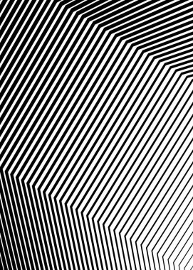 Beyaz siyah renk. Doğrusal arkaplan. Tasarım elemanları. Poligonal çizgiler. Banknotlar için koruyucu katman, sertifika şablonu. İnceden kalın EPS 10 'a farklı kalınlıklarda vektör vektör çizgileri