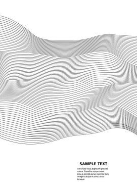 Renkli çizgilerin dalgası. Beyaz arka planda soyut dalgalı çizgiler izole edilmiş. Yaratıcı çizgi sanatı. Vektör illüstrasyon EPS 10. Karıştırma Aracı kullanılarak dizayn ögeleri oluşturuldu. Eğik düz bant