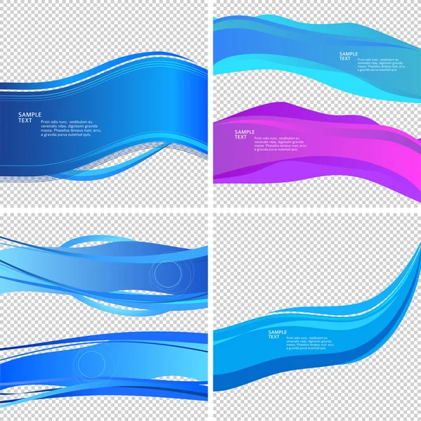 Frescura Tema Natural Fondo Agua Dulce Color Azul Elementos Diseño — Archivo Imágenes Vectoriales