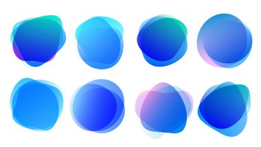 Soyut bulanıklık şekilleri mor renk gradyan renkleri etkiler yumuşak geçiş suluboya beyaz arkaplan, arkaplan sunum teması için doku çocuk ürünleri, vektör illüstrasyon eps10