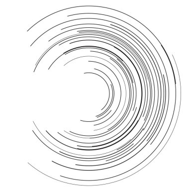 Tasarım elemanları. Halka daire zarif çerçeve kenarı. Beyaz arka plandaki soyut dairesel logo elemanı izole edildi. Yaratıcı sanat. Yeni ürün tanıtımı için vektör illüstrasyon EPS 10 dijital