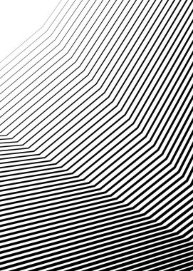 Doğrusal arkaplan. Tasarım elemanları. Poligonal çizgiler. Banknotlar için koruyucu katman, sertifika şablonu. İnceden kalın EPS 10 'a farklı kalınlıklarda vektör vektör çizgileri