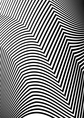 Doğrusal arkaplan. Tasarım elemanları. Poligonal çizgiler. Banknotlar için koruyucu katman, sertifika şablonu. İnceden kalın EPS 10 'a farklı kalınlıklarda vektör vektör çizgileri