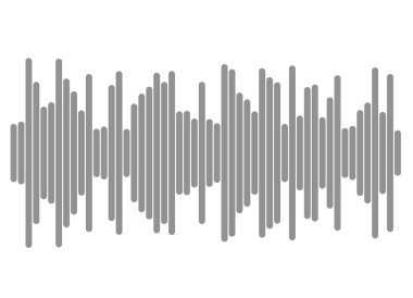 Beyaz arkaplanda izole edilmiş renk eşitleyici. Vektör çizimi. Nabız müzik çalar. Ses dalgası logosu. Vektör tasarım ögesi Ses dalgası şablonu görselleştirme sinyalinin posteriName