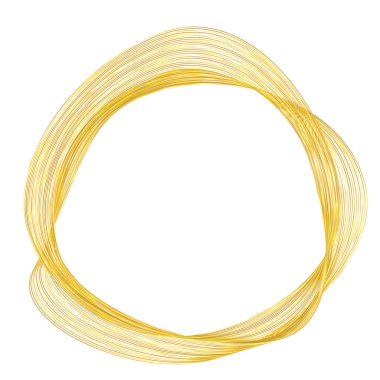 Tasarım elemanları. Bir sürü parıltılı çizgi çemberi dalgası. Beyaz arka planda soyut parlak dalgalı çizgiler izole edildi. Vektör illüstrasyon EPS 10. Harmanlama Aracı kullanılarak oluşturulan çizgilerle parlayan dalgalar