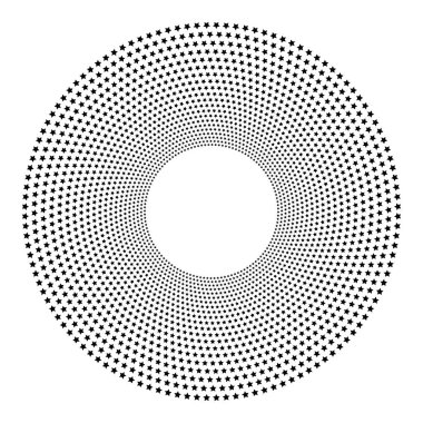 Tasarım ögeleri sembolü. Beyaz arkaplanda düzenlenebilir renk yarım ton çerçeve nokta çember deseni. Vektör illüstrasyonunda siyah rastgele noktalar var. Yarım ton çember noktalarını kullanarak kenarlık simgesini yuvarla textu