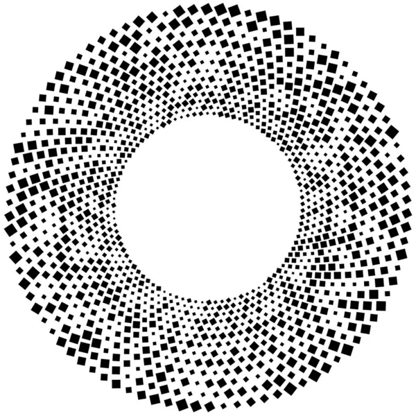Tasarım ögeleri sembolü. Beyaz arkaplanda düzenlenebilir renk yarım ton çerçeve nokta çember deseni. Vektör illüstrasyonunda siyah rastgele noktalar var. Yarım ton çember noktalarını kullanarak kenarlık simgesini yuvarla textu