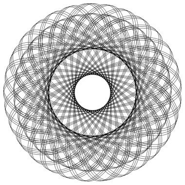 Tasarım elemanları. Bir sürü mor çizgi çemberi dalgası. Beyaz arka planda soyut dalgalı çizgiler izole edildi. Vektör illüstrasyon EPS 10. Harmanlama Aracı kullanılarak oluşturulan çizgilerle renkli dalgalar
