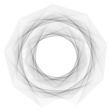 Tasarım elemanları. Bir sürü mor çizgi çemberi dalgası. Beyaz arka planda soyut dalgalı çizgiler izole edildi. Vektör illüstrasyon EPS 10. Harmanlama Aracı kullanılarak oluşturulan çizgilerle renkli dalgalar