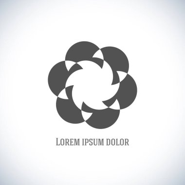 Dairesel tel çerçeve çokgen logo elemanı. Vector Illustration EPS10 dijital arkaplan posterleri evrensel yaratıcı premium logotype. Soyut çizgi vektör işareti. Promosyon ve iş için tasarım modeli