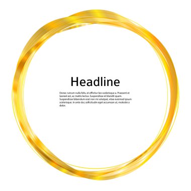 Tasarım elemanları. Bir sürü parıltılı çizgi çemberi dalgası. Beyaz arka planda soyut parlak dalgalı çizgiler izole edildi. Vektör illüstrasyon EPS 10. Harmanlama Aracı kullanılarak oluşturulan çizgilerle parlayan dalgalar