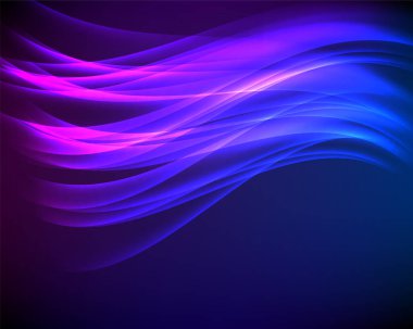 Çok amaçlı sunum için iş şablonları. Kolay düzenlenebilir EPS 10 düzeni. Horizon tasarım broşürü A4 format reklamı, Kuzey Işıkları neon etkisi mor arka plan parti broşürü